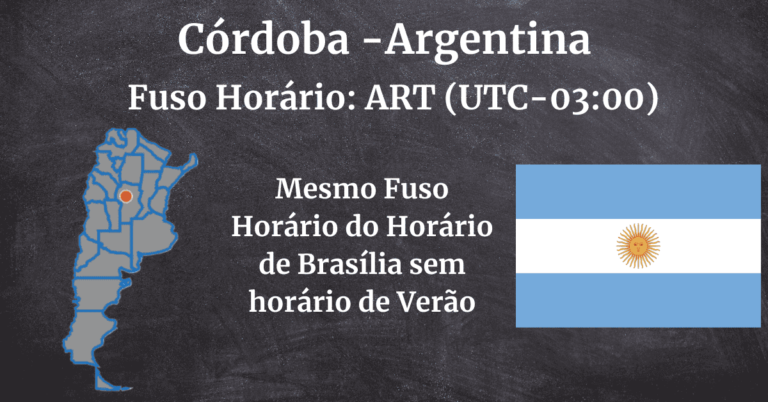 Que horas são em Córdoba? Qual o fuso horário em Córdoba?