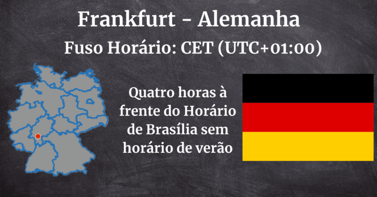 Que horas são em Frankfurt? Qual o fuso horário de Frankfurt?