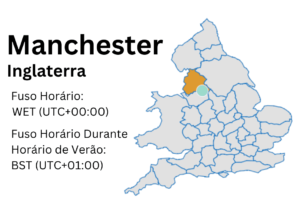 Manchester Fuso Horário e Horário de Verão