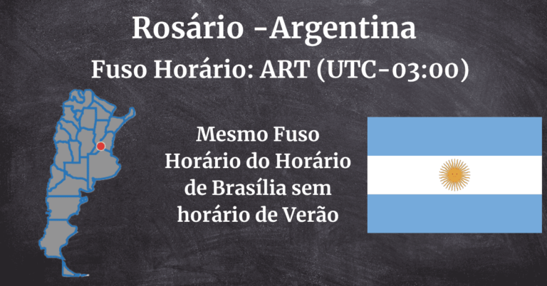 Que horas são em Rosário? Qual o fuso horário em Rosário?